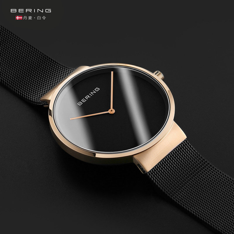 【蓝宝石镜面】bering白令手表男女情侣表钢带女表新年礼物