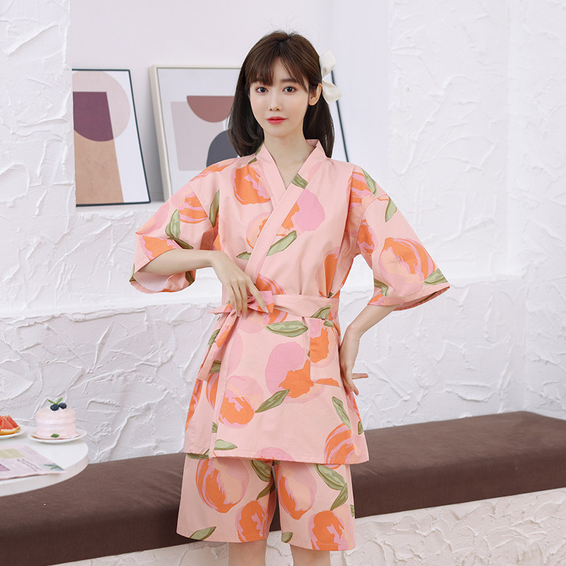 汗蒸服女款桑拿按摩服纯棉洋气高档设计韩版夏季可爱甜美透气浴服