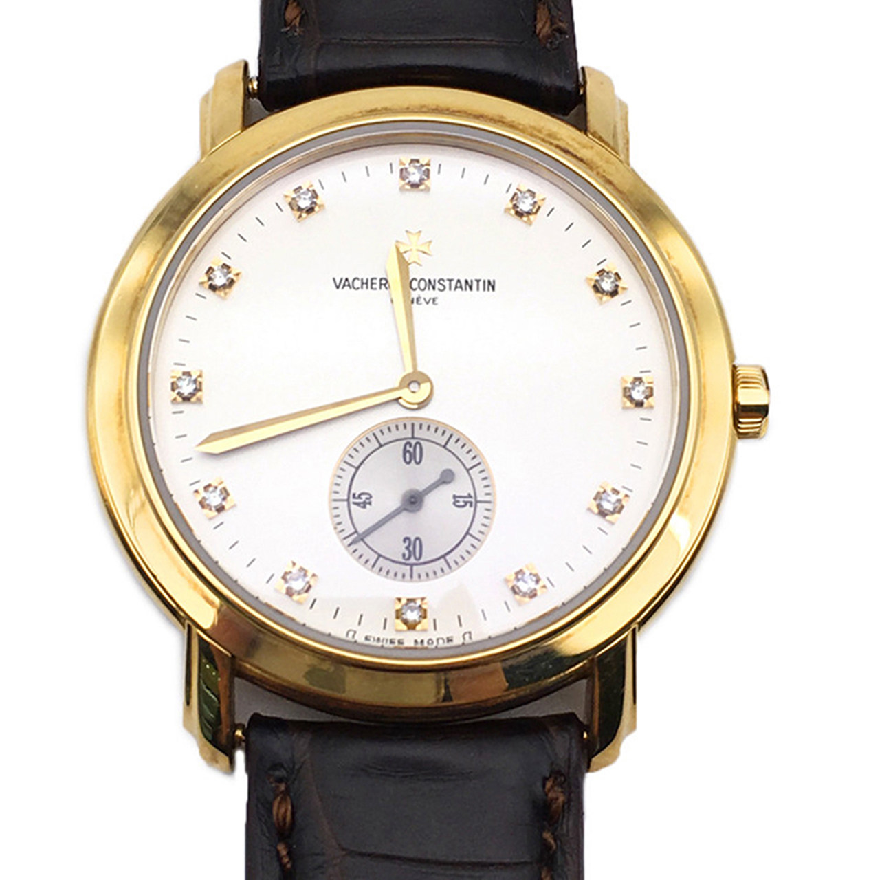 [9.0新] 江诗丹顿黄金钻石马耳他系列机械背透男表