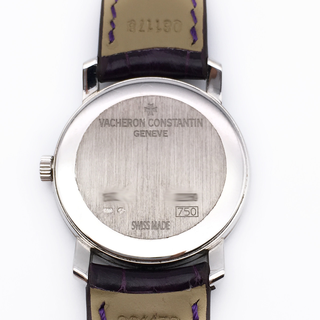 [9.5新] 江诗丹顿传承系列18k白金镶钻皮带女表