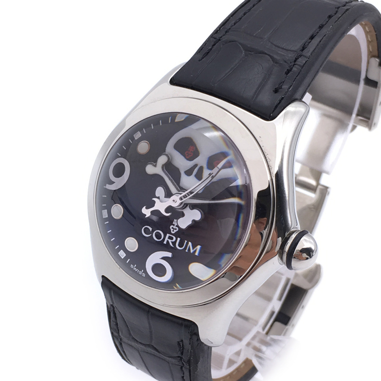 9新] 昆仑骷髅头面钢皮带女表 039.260.20/of01 fm32s