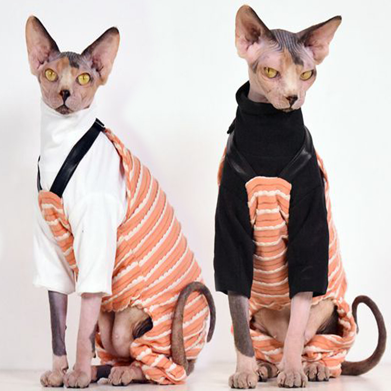 斯芬克斯无毛猫衣服 专用背带裤 宠物猫服装 春秋冬保暖裤 现货