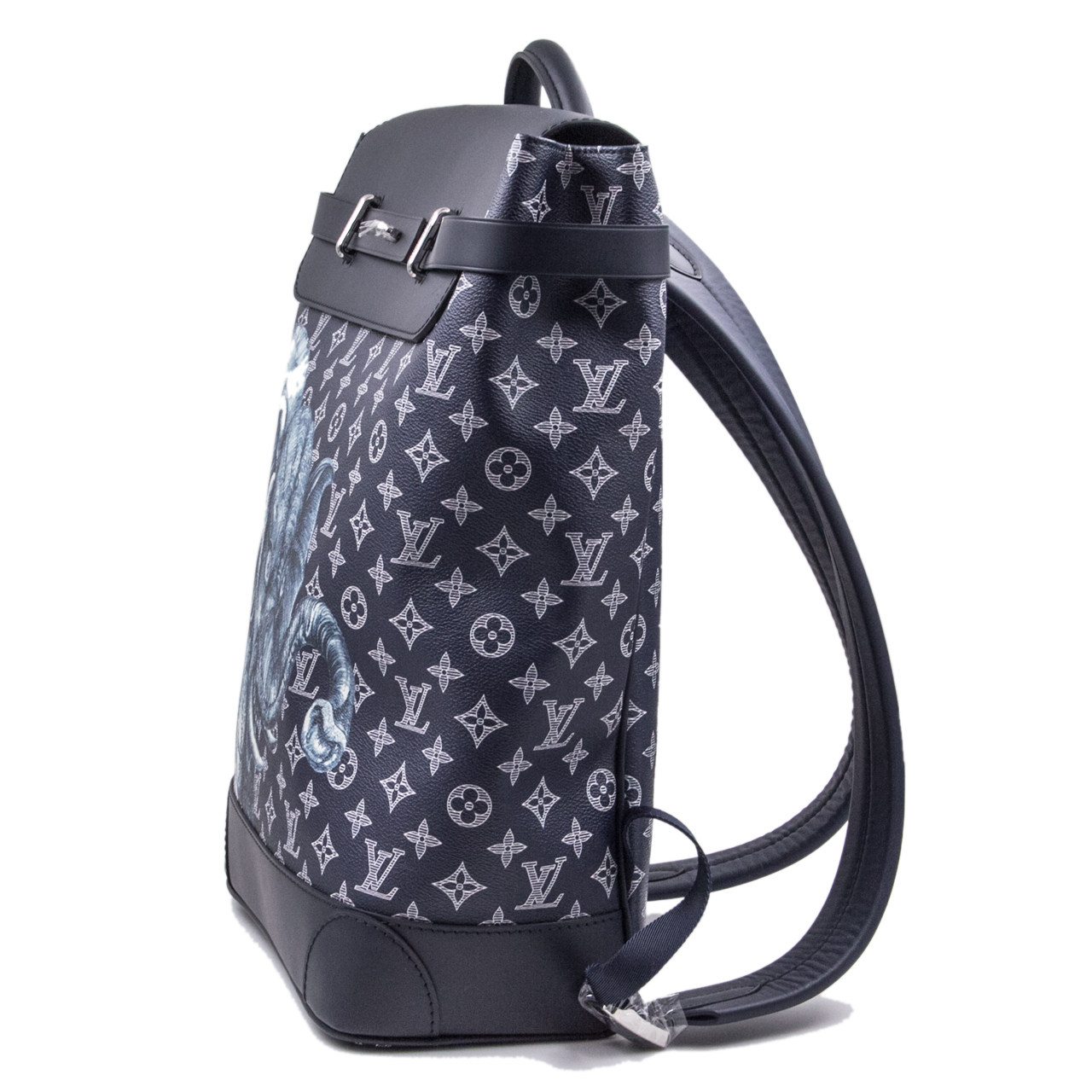 9.9新〕路易威登lv男士steamer动物园系列限量版双肩包