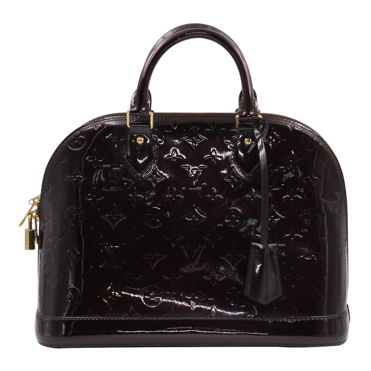 9.0新〕路易威登lv女士车厘子色alma小号手提包