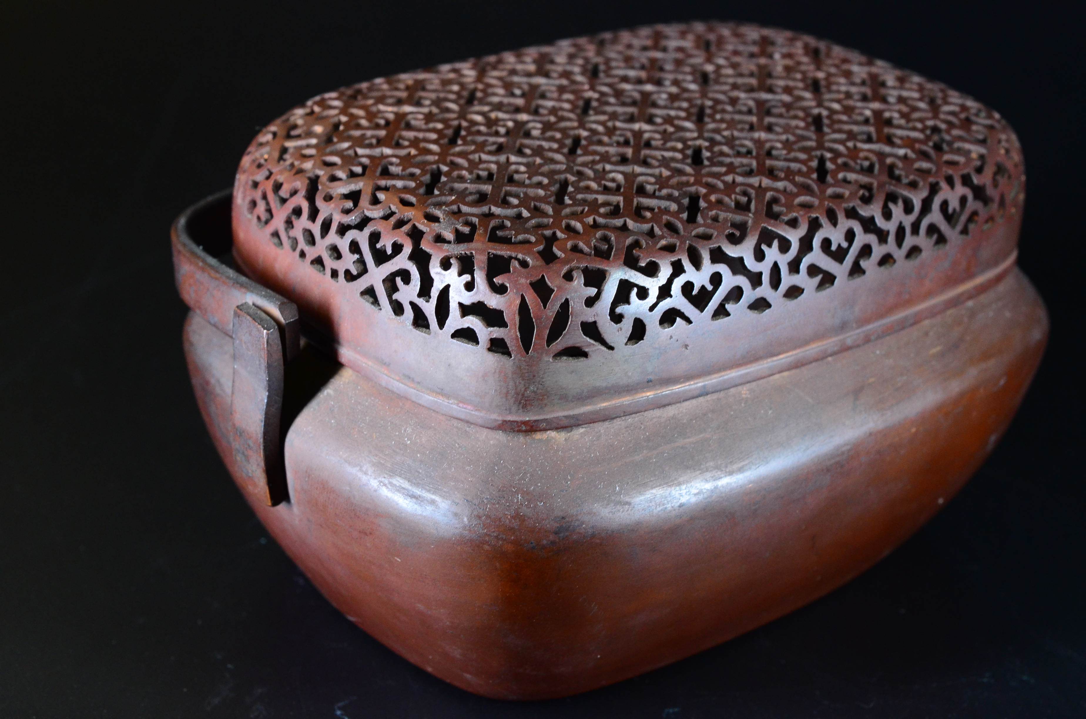 明 铜手炉 tb8-075