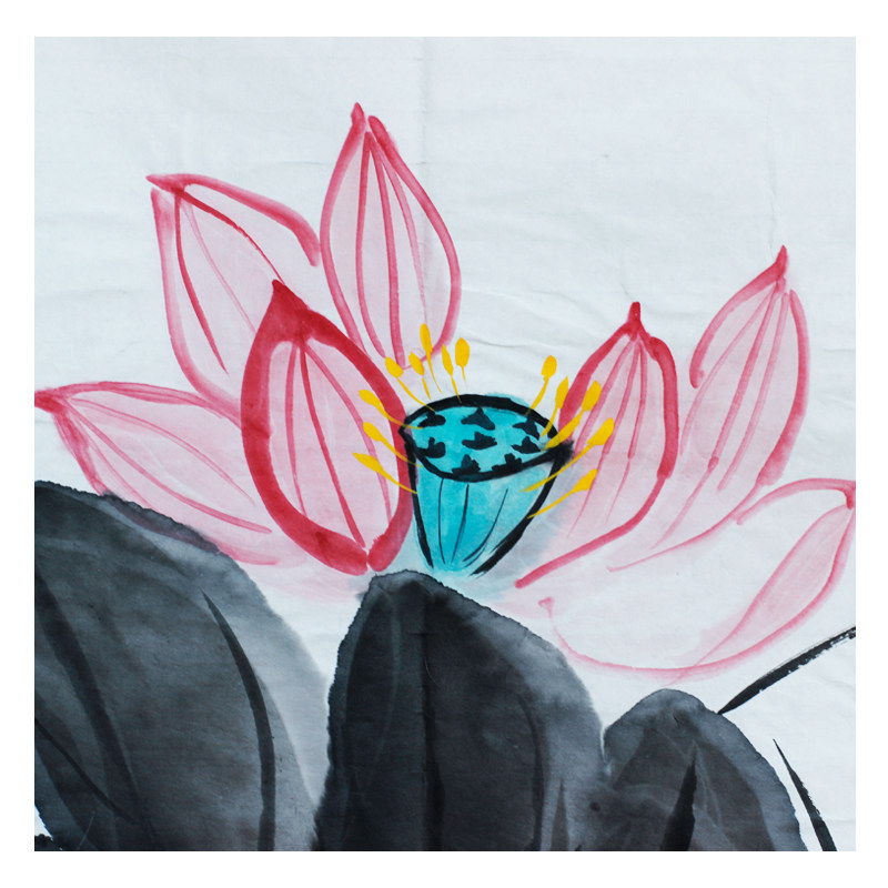 李慧英《双莲图》著名画家