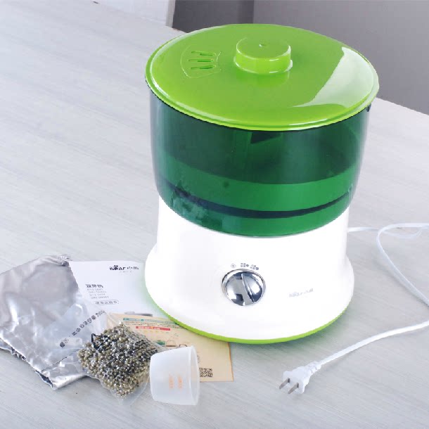 天猫小熊家用小型全自动双层豆牙豆芽机