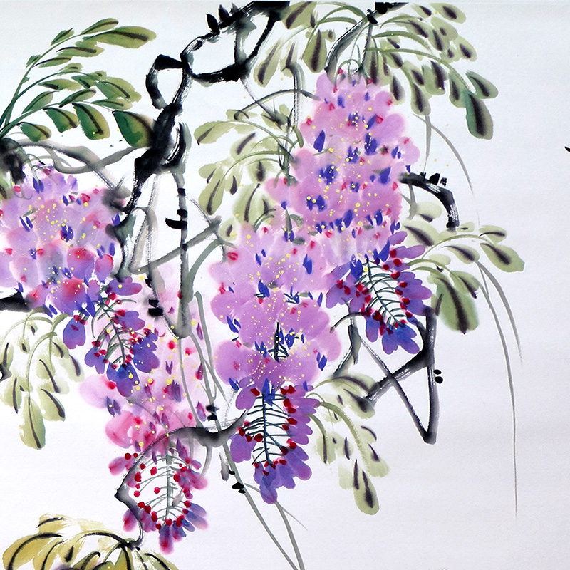 璞石《春趣》著名水墨画家