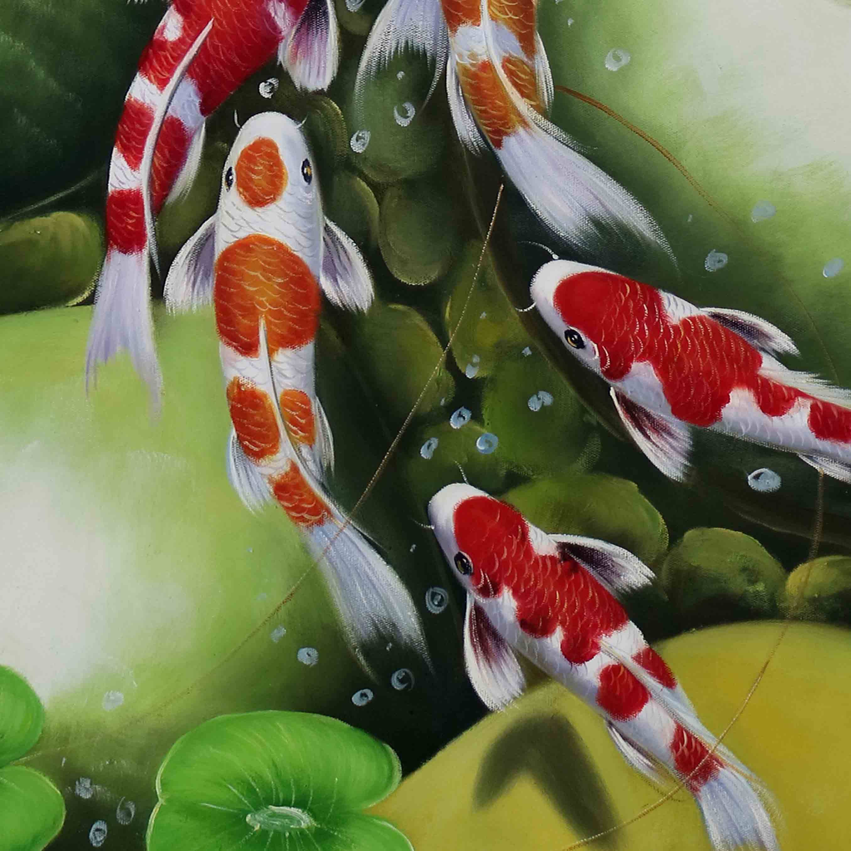 【双十二】霍文静《吉庆有鱼》 布面油画