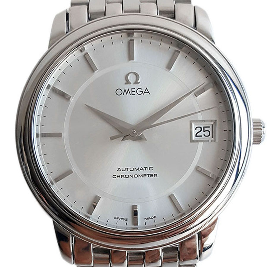 [9.5新]omega欧米茄碟飞银盘钢款男士自动机械表0310717nj01