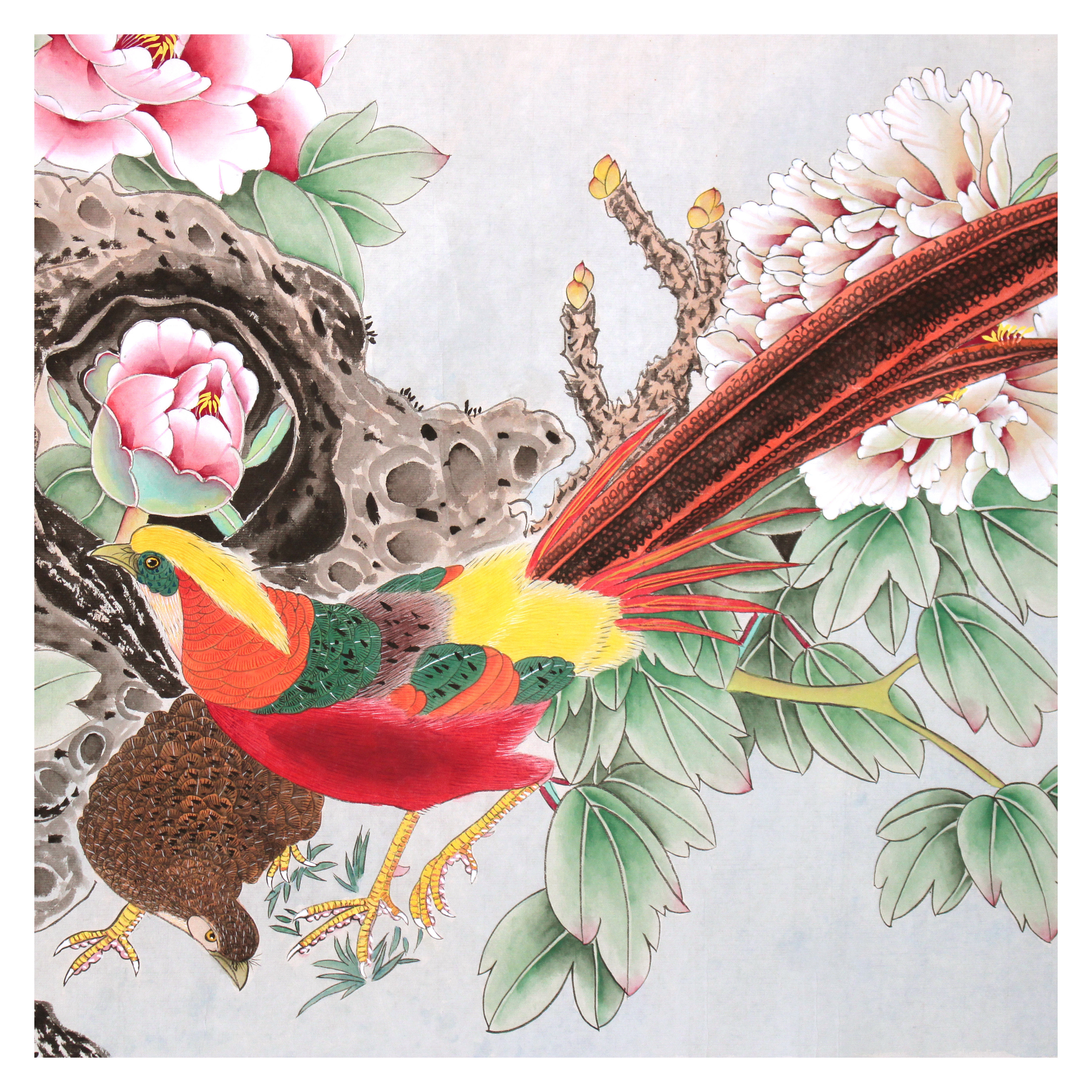 金鸿钧《锦上添花》中央美术学院国画系教授 中国美协会员