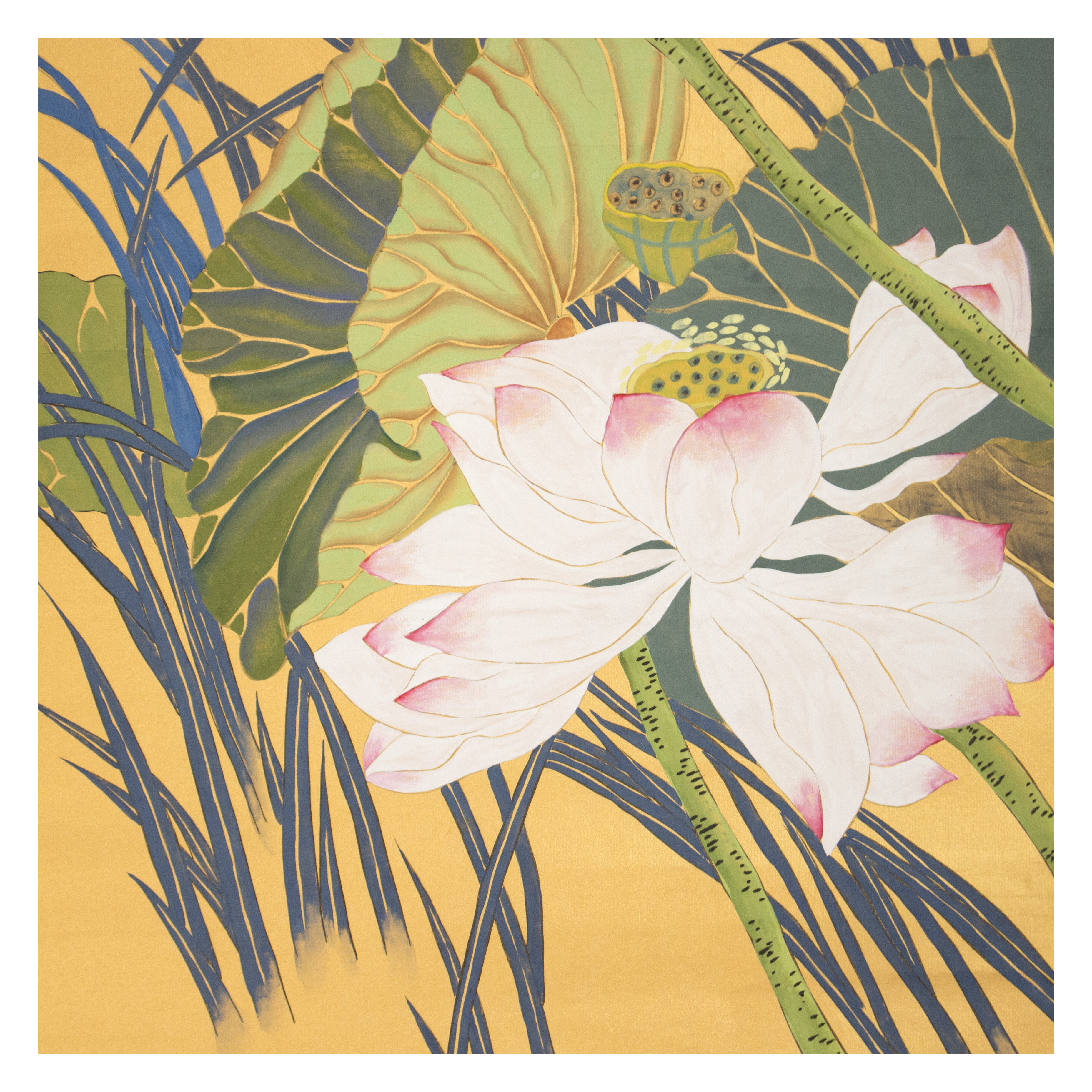 莫晓松《荷塘清雅图》中美协会员