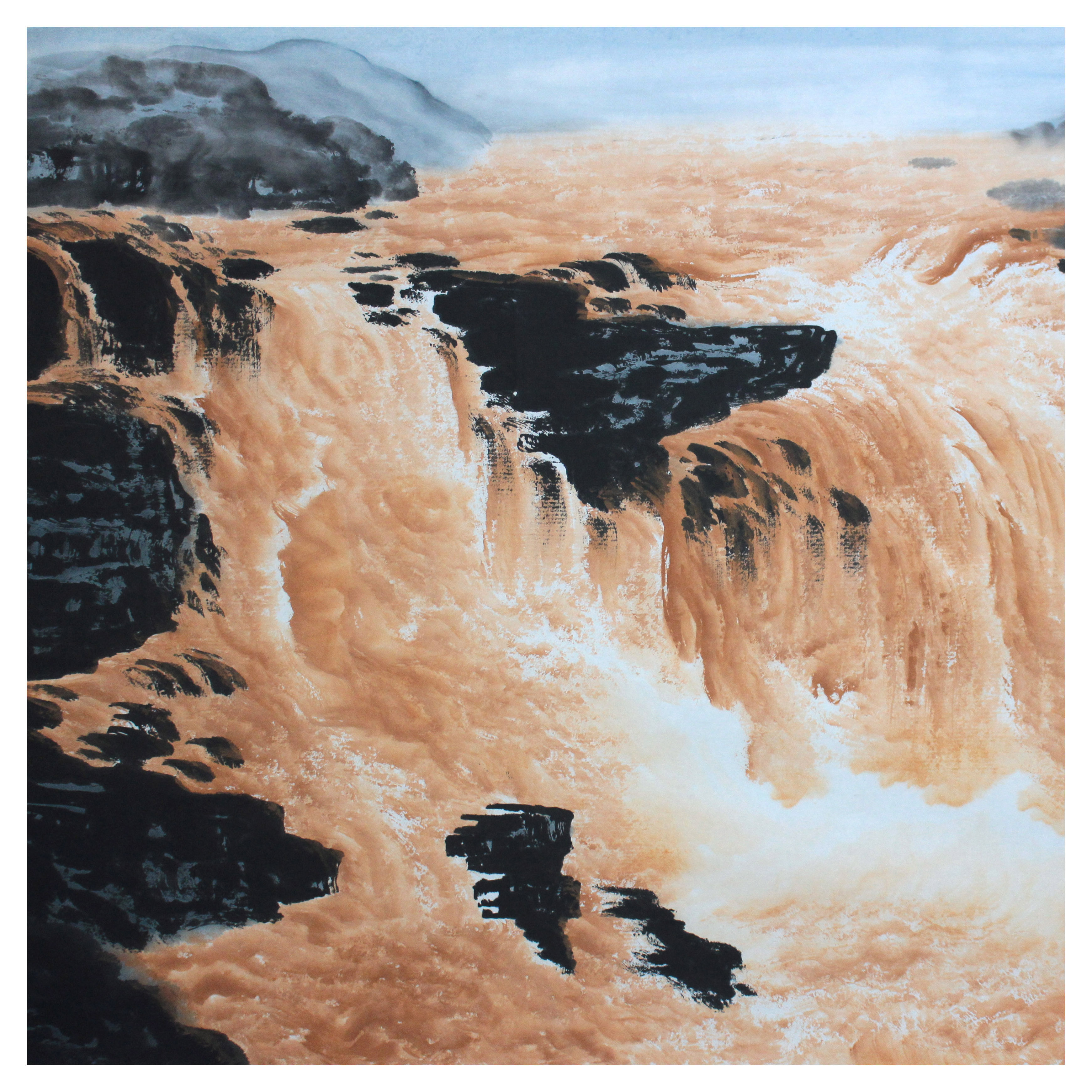 李晓海《黄河魂》中国书画家协会会员