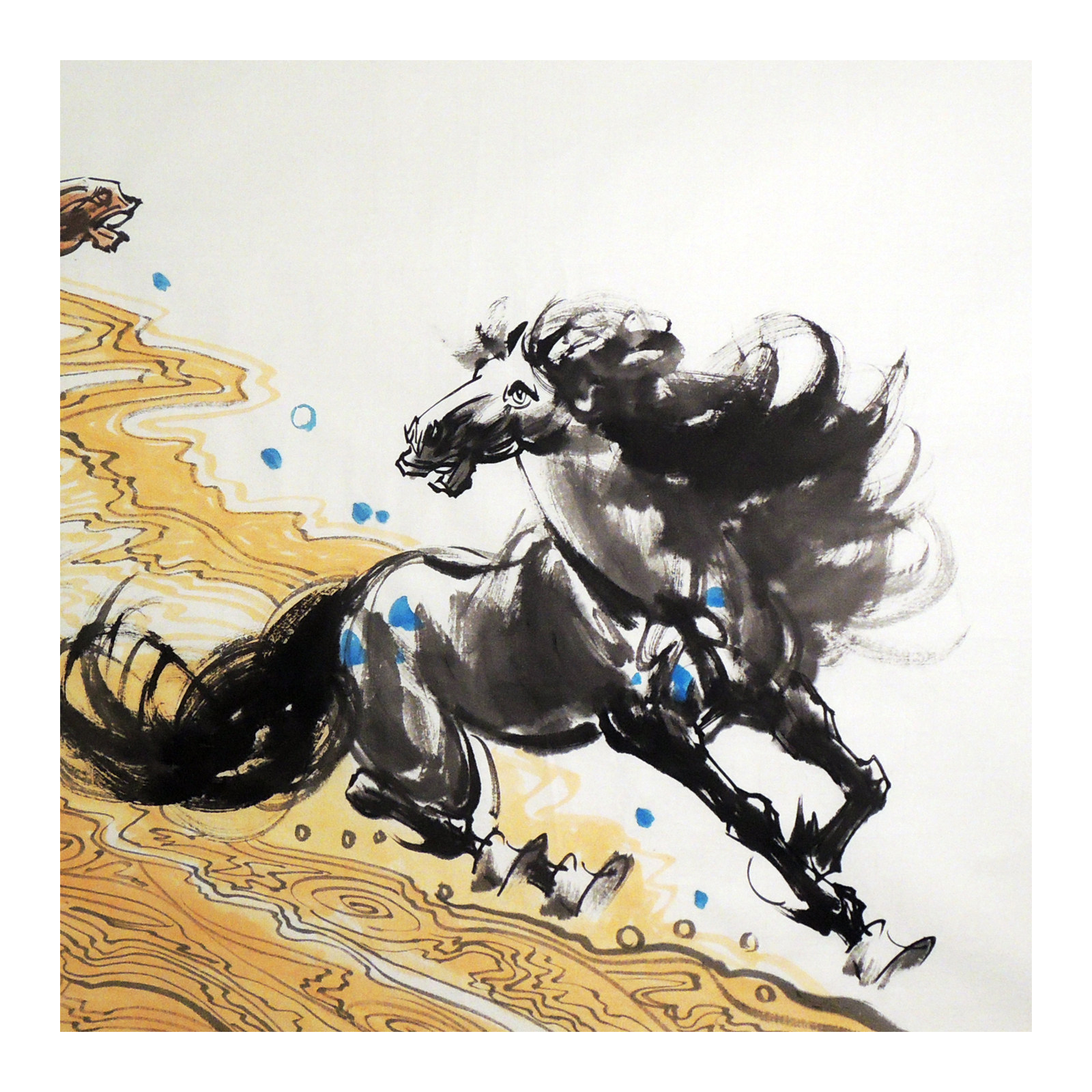 中央美院 朱勇 《八骏图》徐悲鸿弟子