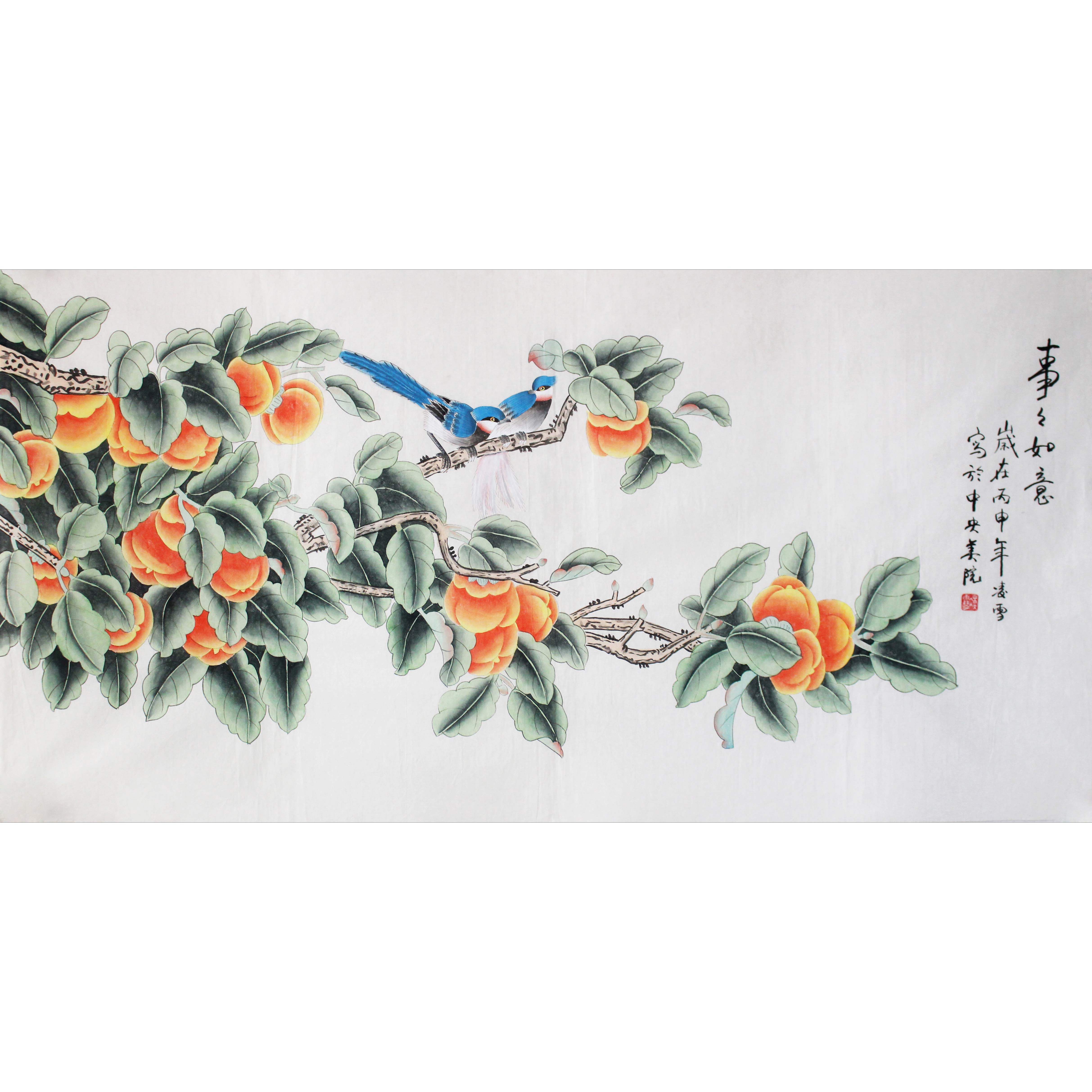 凌雪《事事如意》著名工笔画家 北京美协会员