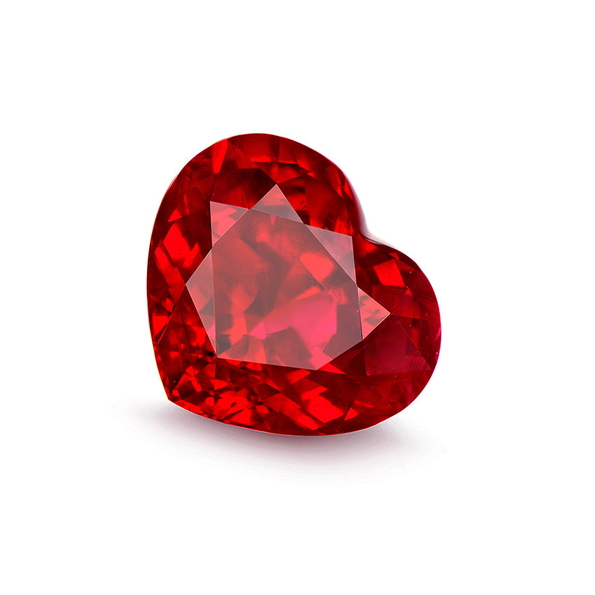 2.52ct 缅甸浪漫心形鸽血红红宝石 2482 grs证 珠宝裸石 520