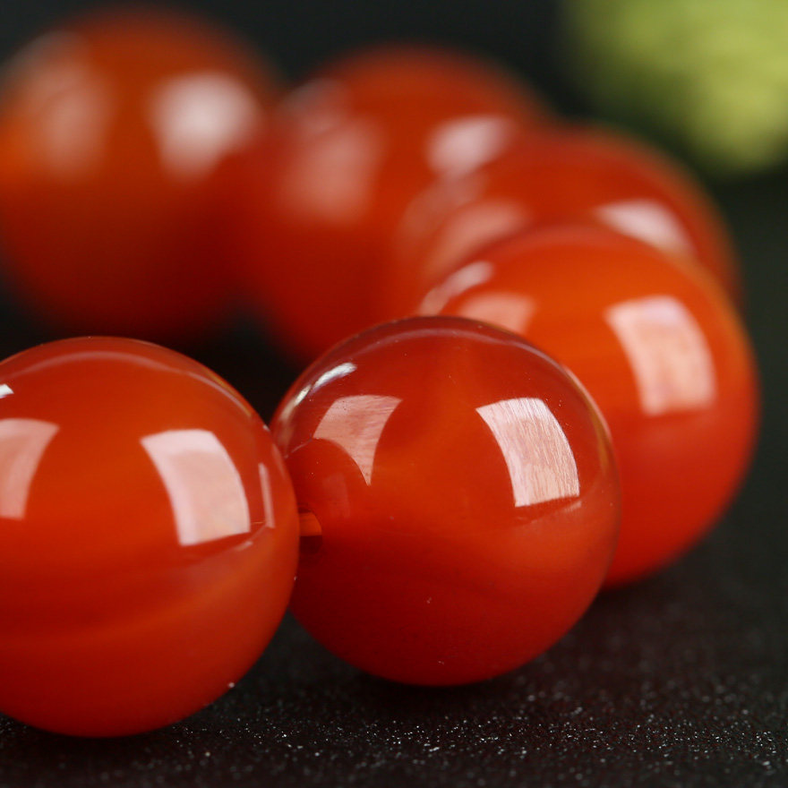 五台山三塔寺 汉传佛教七宝绯红玛瑙念珠 精心凝神 佛法加持