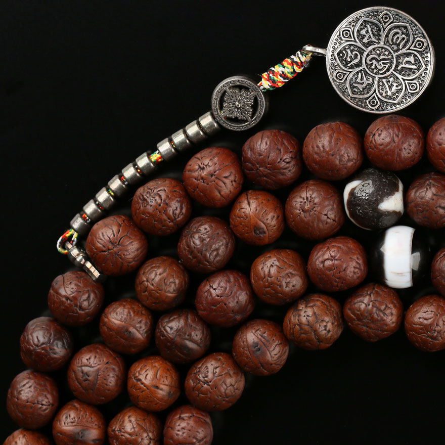 五台山赐福加持 藏式108颗凤眼菩提念珠 佛珠 多宝配饰