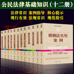 全12册法律书籍实用版 公民法律基础知识+债务纠纷诉讼+婚姻法+合同法+新劳动法+医疗事故保护法实用案例中华人民共和国民事诉讼法