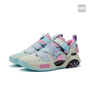 识货正品 透气篮球鞋 李宁全城9棉花糖青年版 夏季 女abpr055 大童版