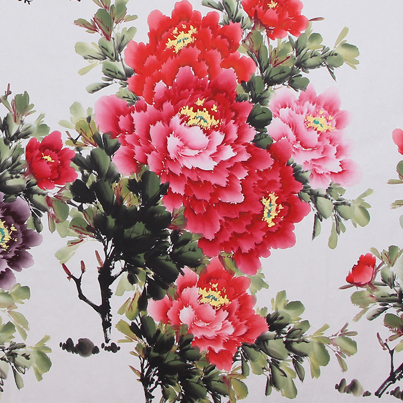 张浪伯《富贵吉祥》专业牡丹画家