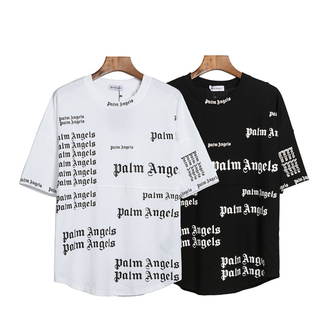 欧美PALM棕榈天使ANGELS满印弹幕字母蝙蝠T恤宽松PA短袖男女潮牌T在类目 男装, T恤中 - 来自Buy2taobao.com提供专业的淘宝代购服务