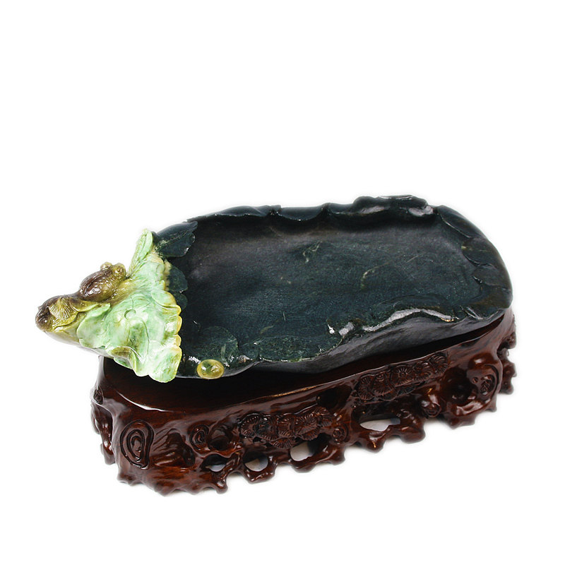 源头好货-镇平《连年有余鱼缸》4.40kg独山玉精品t122820