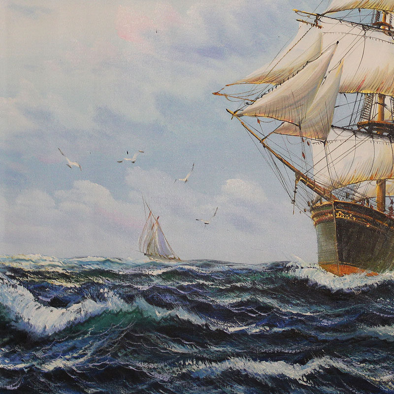 【学院艺术】福州师范大学 黄明灯《乘风破浪04》布面油画