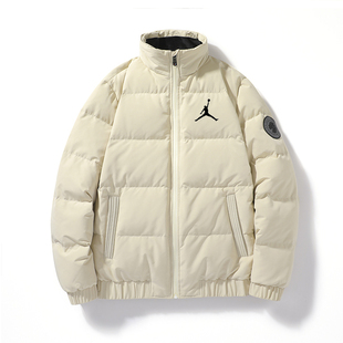 潮牌aj飞人羽绒服男女冬季加厚保暖情侣外套乔丹大码上衣男装冬装