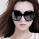 朋 帕森2024新款偏光太阳镜女士时尚潮明星款超大框圆脸眼镜墨镜