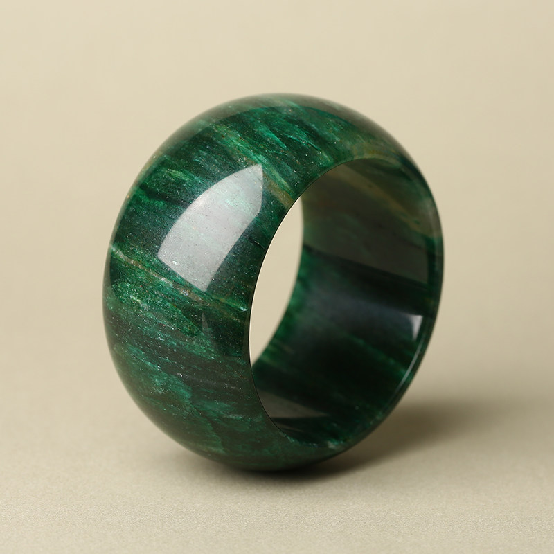 德艺羊主推天然祖母晶轮胎大宽手镯送女生礼物收藏佳品时尚大方