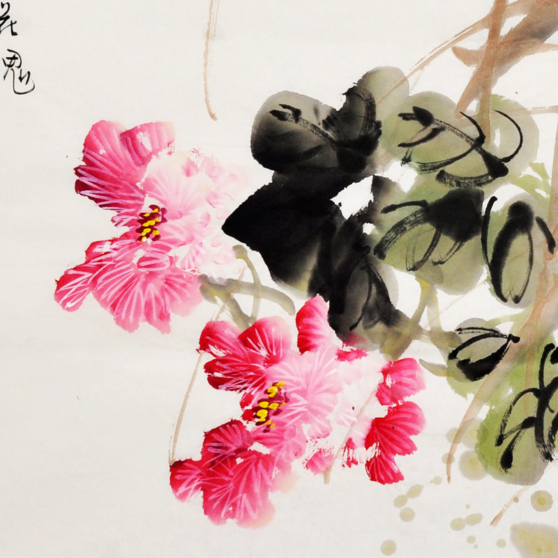 张文波《寒塘渡鹭影》