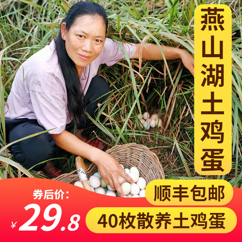 燕山湖 土鸡蛋 农家散养 柴鸡蛋 新鲜草鸡蛋 月子蛋40枚包邮在类目 水产肉类/新鲜蔬果/熟食, 蛋/蛋制品, 鲜活蛋类, 鸡蛋中 - 来自Buy2taobao.com提供专业的淘宝代购服务