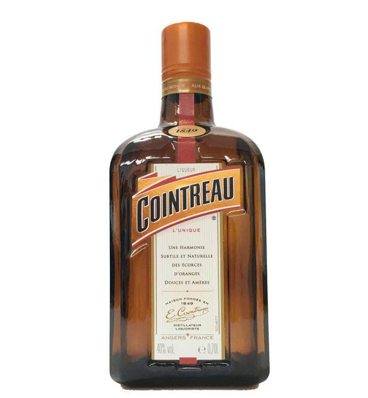 洋酒法国原装进口cointreau君度力娇酒700ml烘培蛋糕橙味酒40度