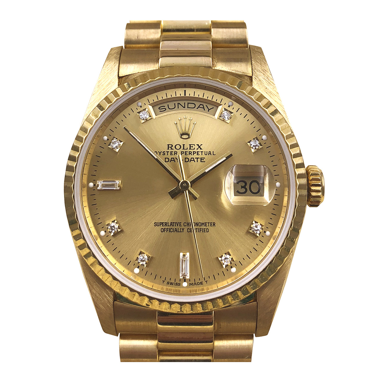 [即拍即得][9.5新]劳力士 男士 18k黄金 自动机械表