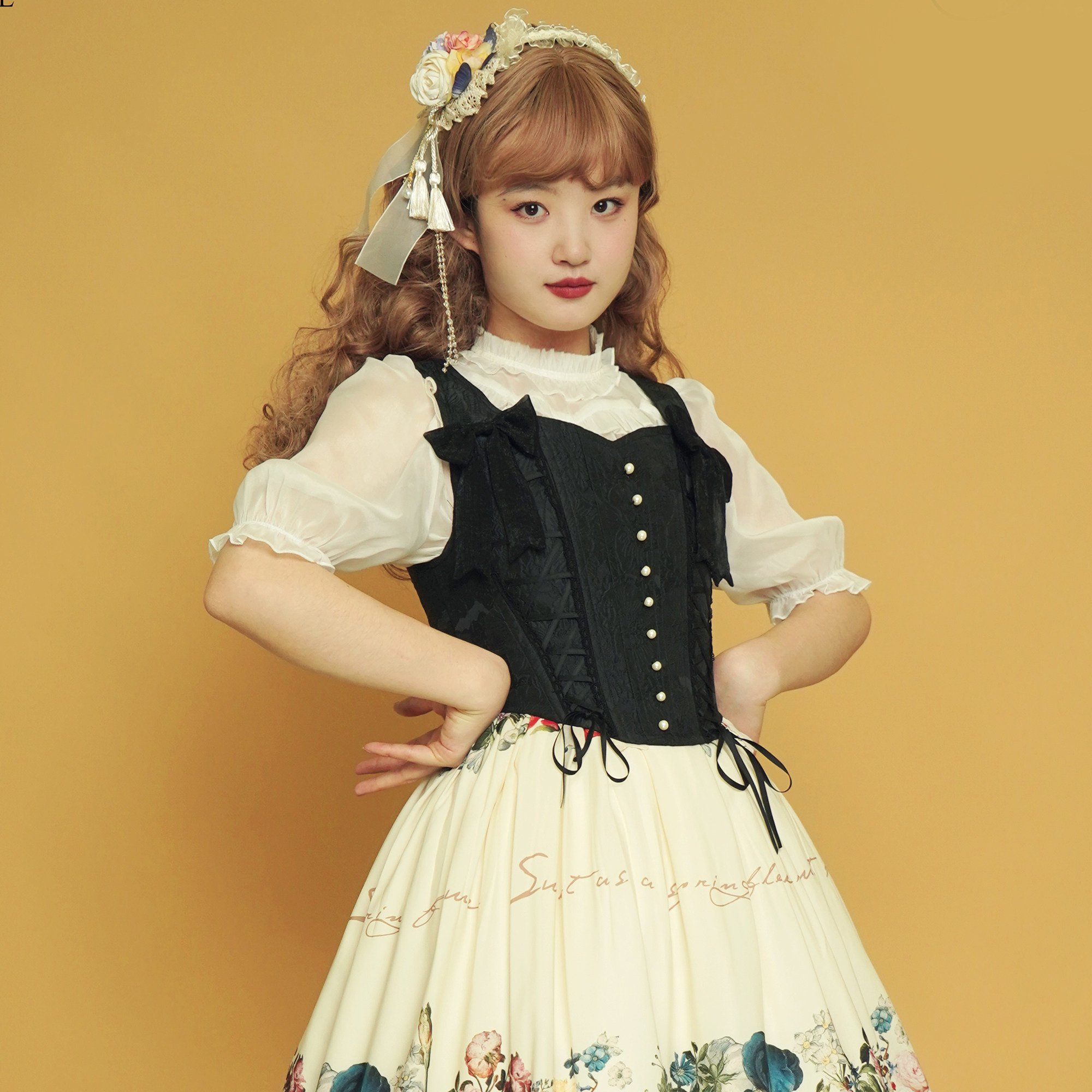 十字原创芙洛拉lolita马甲百搭夏季新款2021尾款马夹