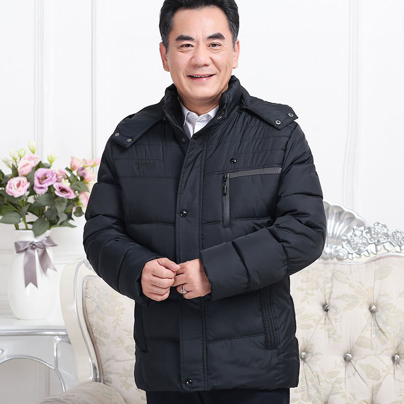 中老年人冬装外套50爸爸60老人棉衣男装70岁80爷爷棉袄加绒加厚款