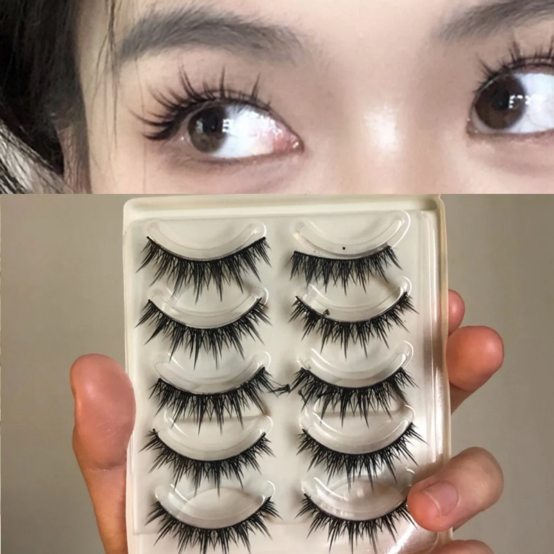 小恶魔lolita肿眼泡太阳花假睫毛女cos五对装浓密