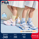 FILA斐乐童鞋猫爪鞋2024夏季新款小童男女童复古跑鞋魔术贴运动鞋