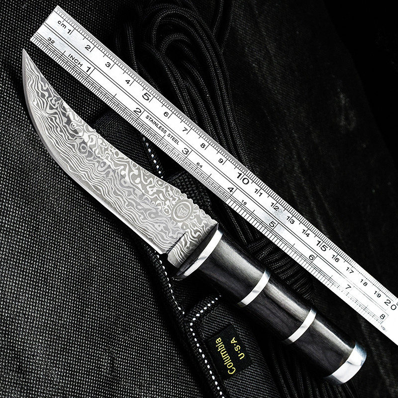 狼瑔小刀军刀锋利刀高硬度刀具 防身 冷兵器氚气刀 户外 随身刀