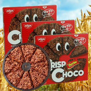 日本进口日清CISCO牛奶巧克力脆批燕麦脆脆片巧克力饼干休闲食品