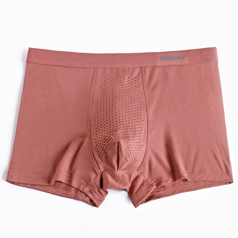 档口现货新品无痕 中腰颗粒四角内裤 男平角裤