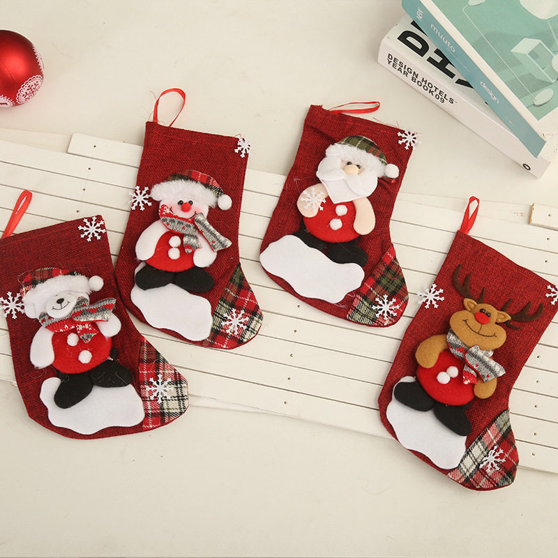 圣诞节礼物袋christmassockscandybaggiftgiftbagsocks