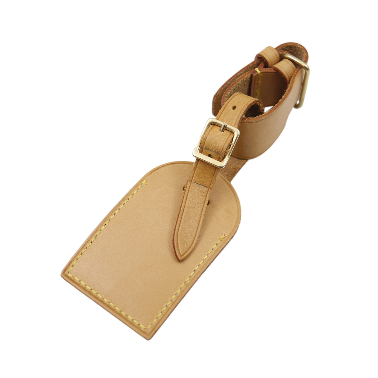 [9.0新]路易威登lv中性旅行牌棕色牛皮行李牌