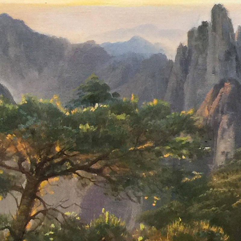 汤小兰《庐山之恋》|布面油画|国家一级美术师