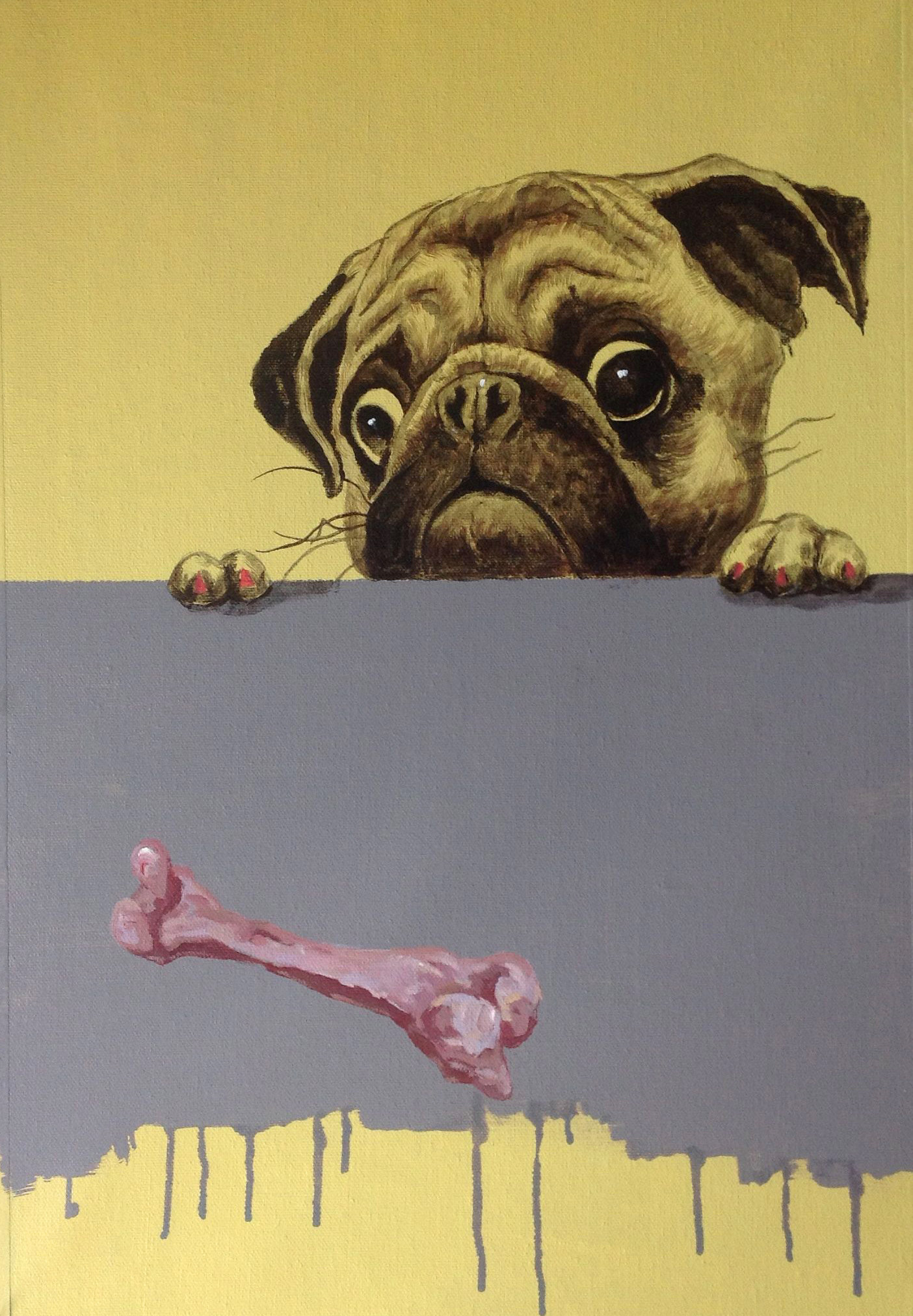 【贯通拍卖】谢欣楠《旺财3》当代实力画家