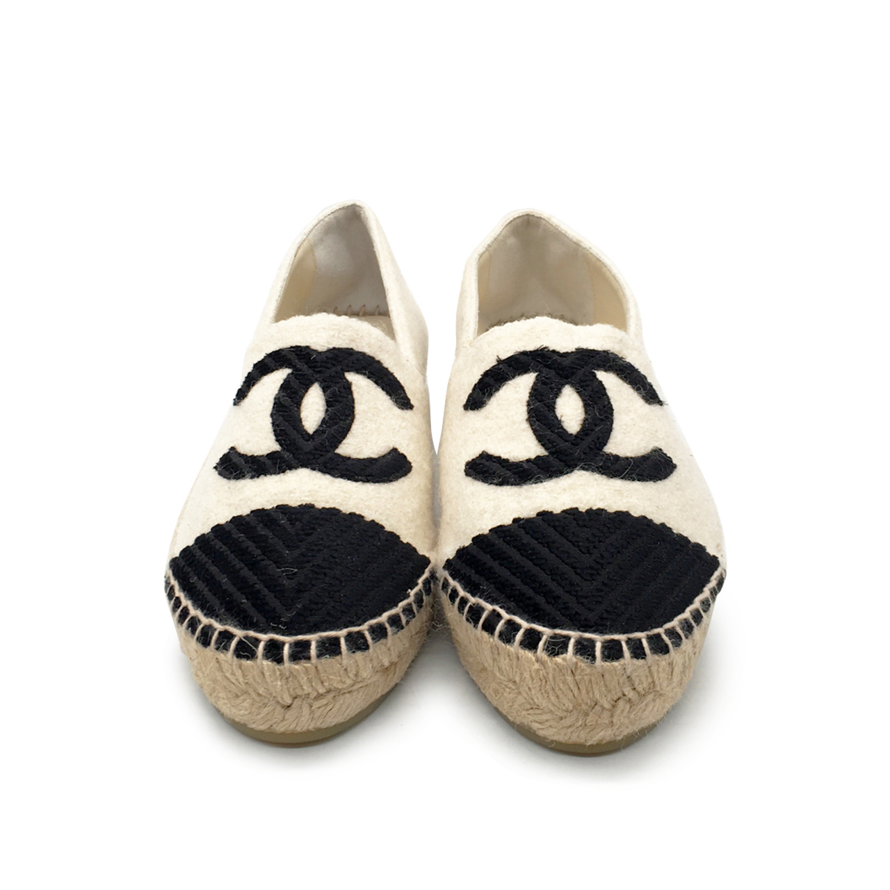 [9.9新]香奈儿黑白渔夫鞋