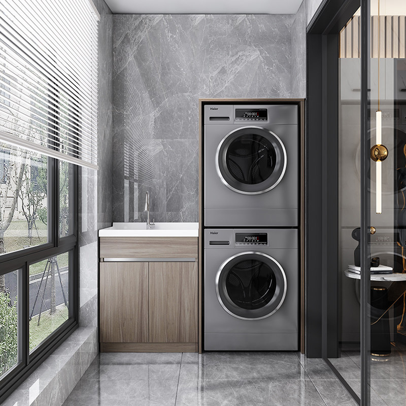 洗衣机一体柜阳台定制优惠券爱比价妈妈