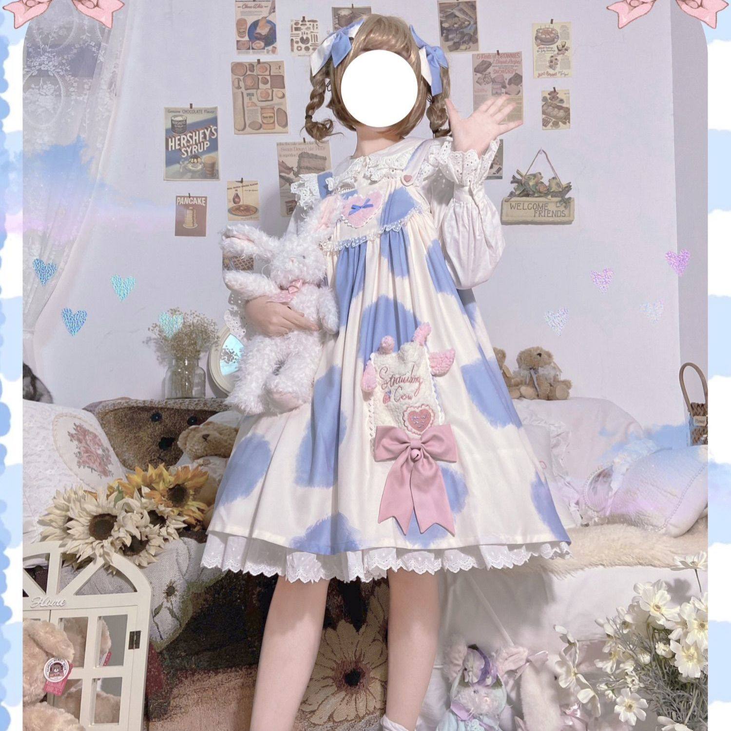 lolita裙轻lo小奶糕连衣裙成人现货原创可爱日常洋装op公主裙甜系