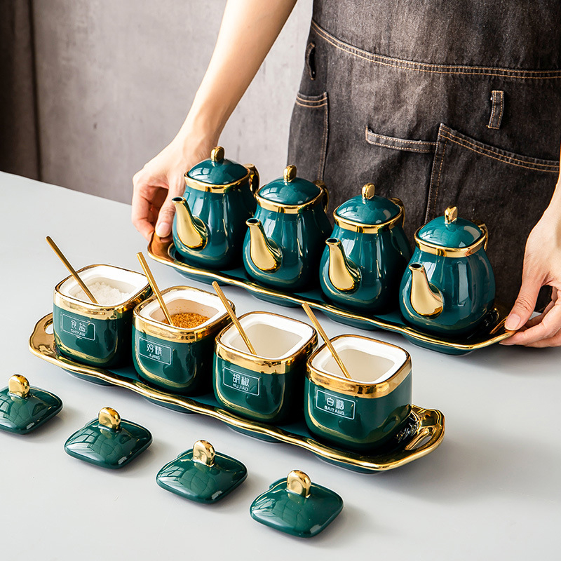 Cruet suit ceramics Seasoning Box Modular assembly kitchen storage box Jar Condiment bottles monosodium glutamate Salt shaker flavoringin the Kitchen/Cooking utensils , Kitchen Gadgets/Kitchen storage , Storage jars/Kitchen storage containers , Seasoning bottles category - from Buy2taobao.com to provide professional Taobao agent buy service